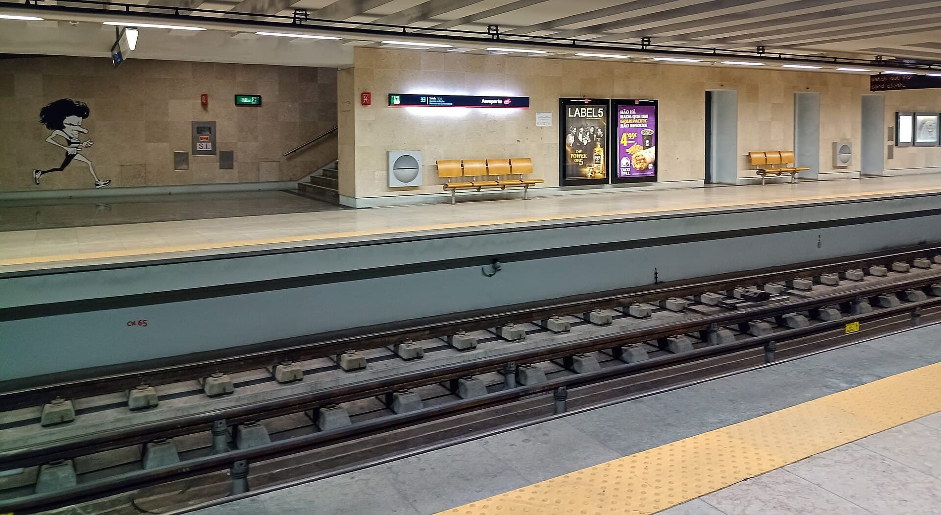 Aeroporto metro station at Lisbon Airport